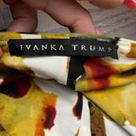 Ivanka Trump  Abstract Floral Wrap Blouse - White and Multicolor Photo 3