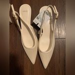 Mango  NWT HEELED MESH SHOES WHITE FALL FORMAL PARTY $77 Photo 6