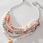 Free People NWT Aurelia Layered Necklace in Blush Photo 0