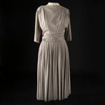 R&K ORIGINALS Vintage Short Sleeve Fit and Flare Brown and White Gingham Dress S Photo 1