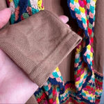 May & July  Boho Crochet Trim Open Cardigan Size Medium Photo 6