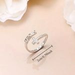 Stainless Steel Silver Engraved Ring “I can do all things” Adjustable Ring S 7 Photo 5