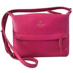 Kate Spade Starla Grant Park Crossbody Shoulder Pebbled Leather Bag Red Plum Photo 0