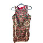 London Times  70’s Inspired Colorful‎ Midi Shift Dress/ Boho Print/Artsy Size 10 Photo 1