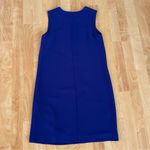Reiss NWT  Andros Sheer Panel Shift Dress Sleeveless Ocean Blue Keyhole Slit 4 Photo 10