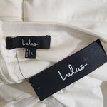 Lulus Strapless White Jumpsuit NWT Size Large White Strapless Jumpsuit Flaws Photo 6