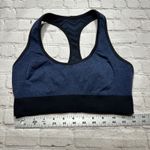 Lululemon  Black and Blue Racerback Sports Bra with Chevron Pattern Photo 3