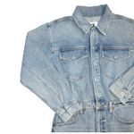 Pistola NWT Amira in Marcel Blue Heavyweight Denim Midi Shirt Dress M $228 Photo 4