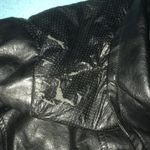 AVENUE faux leather zip up moto jacket 3 zipper pockets size 22/24 Black Photo 11