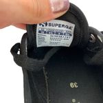 Superga  Black Canvas Platform Sneakers Women’s 6 Casual Streetwear Photo 6