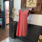 Chalet Soft Bamboo Stripe Asymmetrical Tank Dress Made in USA Photo 1