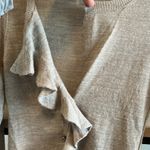 Banana Republic  Italian Yarn Ruffle Placket Wool Alpaca Blend Summer Cardigan, S Photo 3