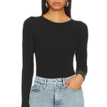 Pistola Bailey Ribbed Long Sleeves Black Bodysuit Size L Photo 0