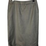 Banana Republic  Gray Pin Stripe Midi Pencil Skirt 0 Photo 0