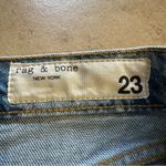 Rag and Bone  Blue Floral Denim Shorts Photo 4