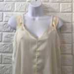 ZARA  pearl‎ strap cold shoulder tank blouse women's size S small Photo 1