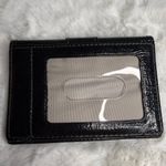 Coach  Black Patent Leather Card Holder Small Wallet Photo 1