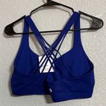 Lululemon FlexyFlex Strappy Yoga Bra L/XL A-C Cup deep sea blue Photo 2