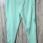 Huk Fishing Bright Mint Green Leggings Mesh Detail Leggings Womens Size Medium Photo 0