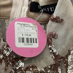 BANJUL  Tan and Brown Bodycon Dress with Mock Neck Photo 2