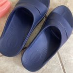 Oofos Ooahh Navy Recovery Slide Sandals Women's M7/W9 EU 40 Comfort Slip On Blue Size 9 Photo 7
