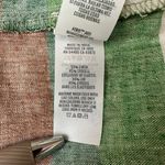 Aerie Sz XL Side Cut Out Mini Sundress Green Yellow Red Ivory Linen Blend Dress Photo 6