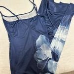 SheIn Floral Maxi Dress Blue Photo 1