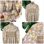 Marcel Fenez by Roland Klein Authentic Vintage 1970s Prairie Maxi Hostess Dress Purple Photo 12