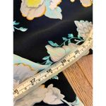 Ann Taylor navy floral short sleeve blouse sml Photo 8