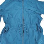 Spiritual Gangster  Natasha Teal Blue Jacket Rain Mac / Trench Coat - Size M -NEW Photo 6