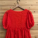 L'Academie NWT L’Acadamie Revolve XS The Rene Mini Dress Poppy Red Puff Sleeve Christmas Photo 6