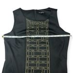 Karl Lagerfeld Paris Black Gold Studded Sleeveless Sheath Dress Career Sz 16 Photo 7