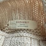 ZARA  Knit SZ M light pink cable turtleneck sweater Photo 3