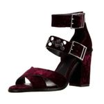 Rebecca Minkoff Velvet Studded Ankle Strap Block Heels Size 7.5 Photo 12