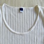 Old Navy  Women's Large Textured Short Sleeve Scoop Neck White Top Photo 6