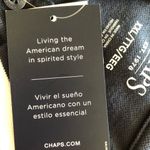 CHAPS Womens Sleeveless Polo Shirt Size XL Navy & White New Photo 4