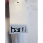 Bar III Button Front Lined Wide Leg White Pants Size 14 High Waist Pockets Photo 7