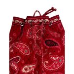 Vera Bradley Backpack Womens Red Pink Paisley Quilted Cotton Drawstring Bag Photo 6