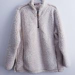 Pink Lily  Sherpa Quarter Zip Long Sleeve Pullover Sweater Photo 0