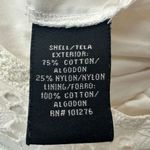 ECI  New York White Tiered Eyelet Lace Boho Bohemian Midi Skirt Size Small Photo 3