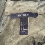 Forever 21 Olive Green Velvet Strappy Mock Neck Mini Dress Photo 8