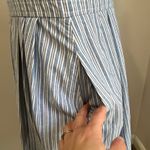 Jones New York Blue White Striped Cotton Shirt Dress Size 8 Pockets Photo 4