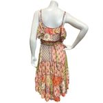 Abel the label Patchwork ruffle Boat Hem Summer Sundress Flowy Small Dress Photo 2