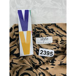 Style Exchange Womans 3X Brown Black Geometric Button Up Blouse Photo 2