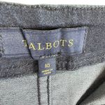 Talbots  Cotton Blend Dark Wash Straight Above Knee Jean Skirt Stretch Size 10 Photo 3