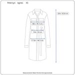 NEW Petersyn Womens XS‎ Agnes Shirt Dress Tie Front Puff Sleeve Black Gothic Photo 12