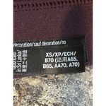 PINK - Victoria's Secret Victoria's Secret Sport XS‎ Burgundy Sports Bra with Metallic Rose Gold Photo 3