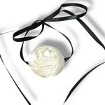 Urban Outfitters  Satin Rosette Wrap Choker Necklace Black & White NWT Photo 4