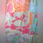 Lilly Pulitzer Vintage White Label  Lilly Pulitizer floral tropical patch panel shirt medium Photo 4