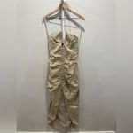Rumer Estelle Halter Maxi‎ Dress Size M Tan Size M Photo 2